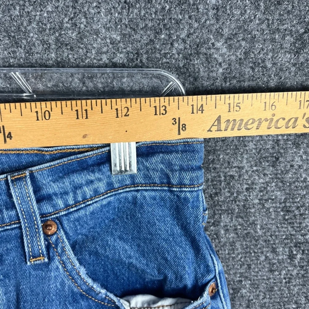 Levi's 501 Original Jeans Womens 27 Medium Wash Distressed Button Fly Straight